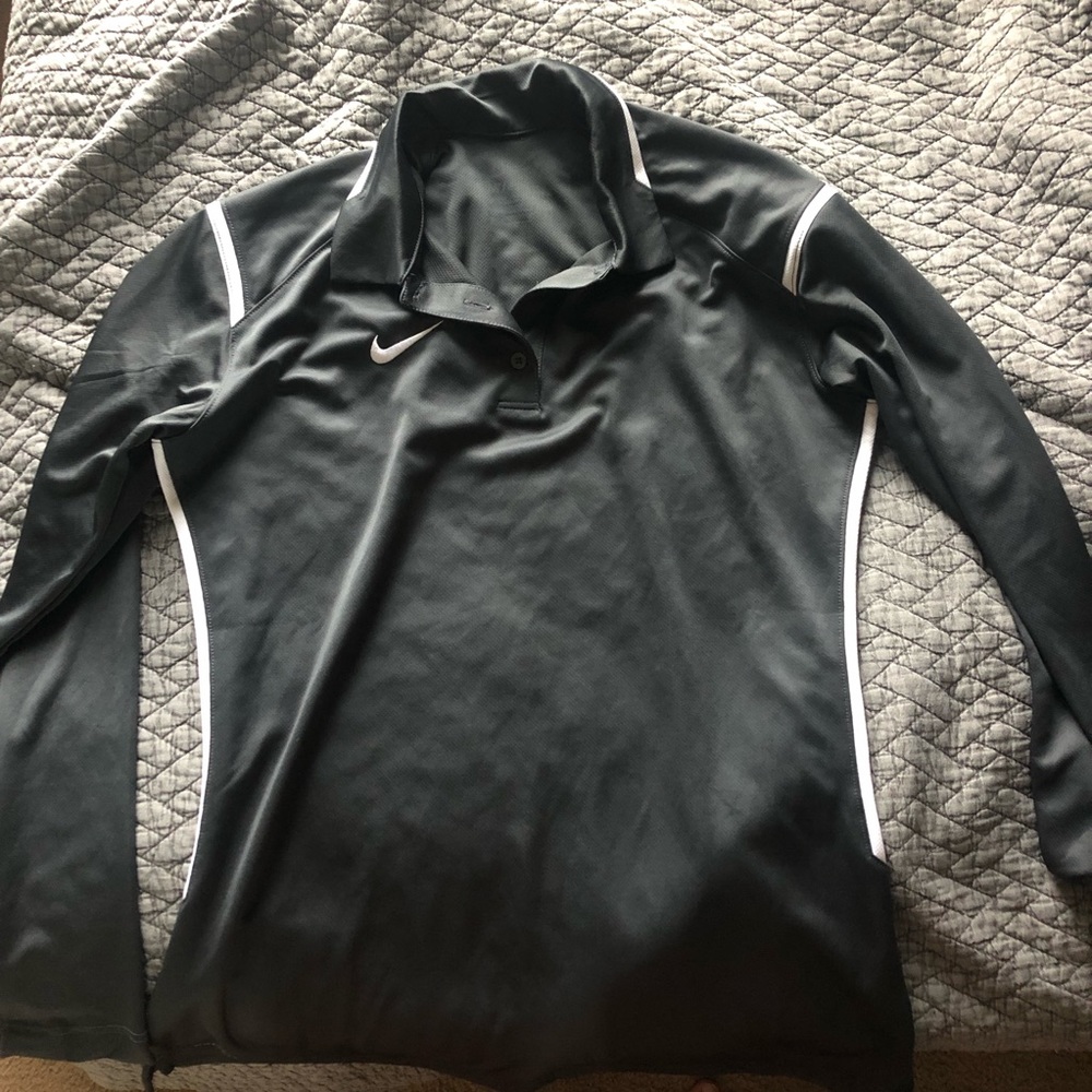 Womens Dry Fit Gray Long Sleeve